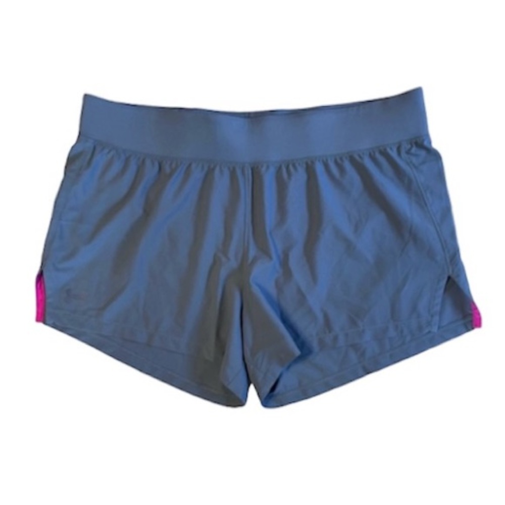 NWT! UNDER ARMOUR UA HeatGear Athletic Running Fitted Shorts Blue Women’s Large
